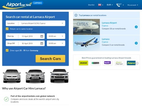 Larnaca airport car hire