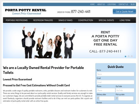 Rent Home Depot Porta Potty in Ohio