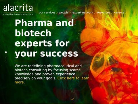 Alacrita - Pharma Consulting & Life Science Consulting  |  Expertise-based consulting  |  strategy  |  analysis  |  operations