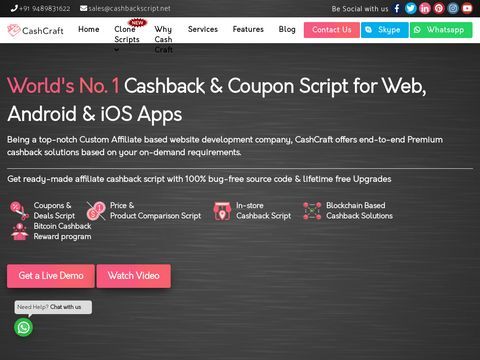 CashbackScript | PHP Cashback website  Buy Your Cashback website Script !
