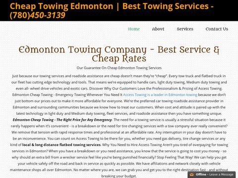 Cheap Towing Edmonton Services Company