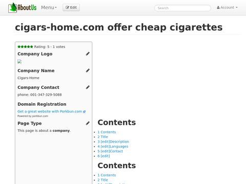 cigars-home.com offer cheap cigarettes