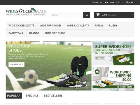 Wide Soccer Cleats