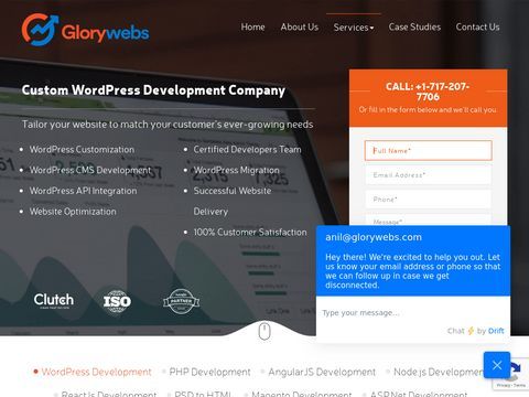 Wordpress Web Development Company - Glorywebs