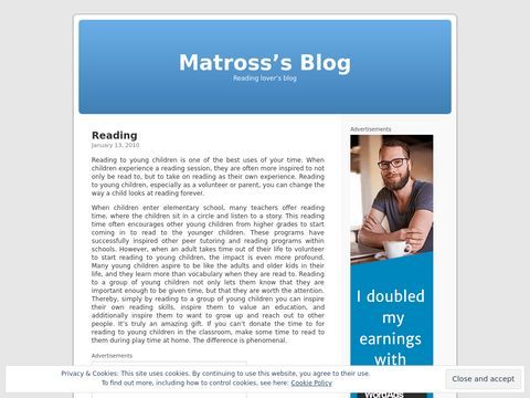 Matross’s Blog for people