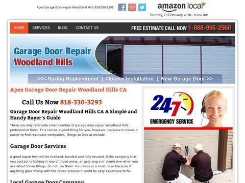 Apex Garage Door repair Woodland Hills