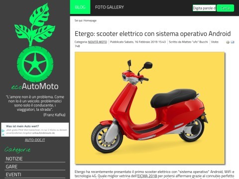 ecoAutoMoto,blog su auto e moto ecologiche