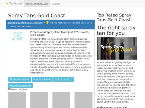 Spray Tans Gold Coast