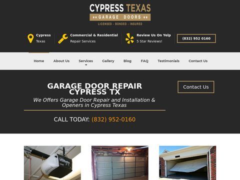 Garage Door Repair Cypress TX