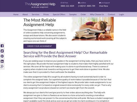 Online Assignment Help from UK