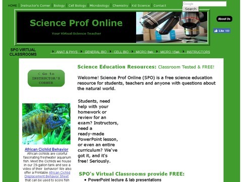 Science Answers at Science Prof Online