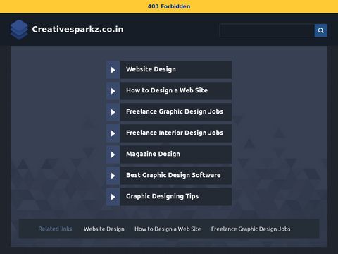 Creative Sparkz web design
