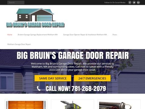 Big Bruins Garage Door Repair