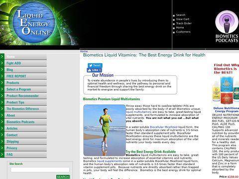 Biometics Liquid Vitamins from Liquid Energy Online
