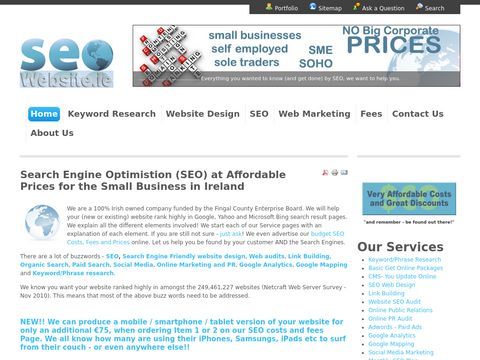 Affordable website design Ireland, SEO Ireland, Search engine optimsation - SeoWebsite.ie