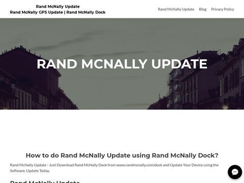 How to do Rand McNally Update using Rand McNally Dock