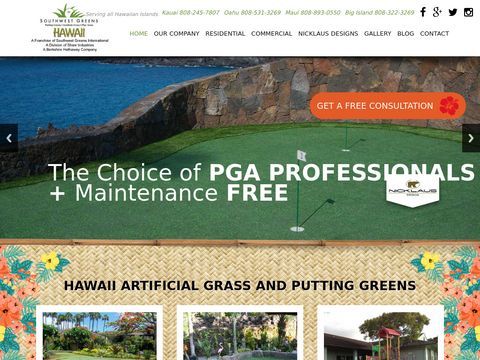 Hawaii indoor putting greens