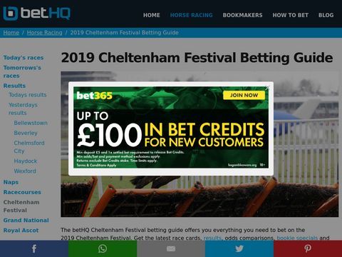 Cheltenham Festival Betting