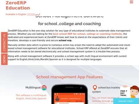 Online School management software & School management system | Zeroerp