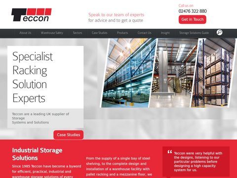 Teccon Pallet Racking Systems