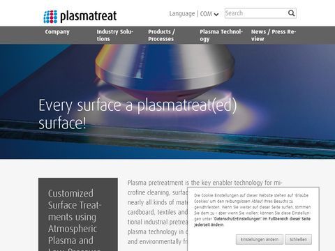Plasmatreat US LP – atmospheric pressure plasma