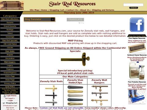Zoroufy Stair Rods, Stair Holds, and Wall Hangers at Stair Rod Resources