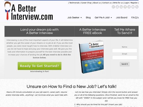 A Better Interview - | Interview Help | Job Search Help | Resume Writing