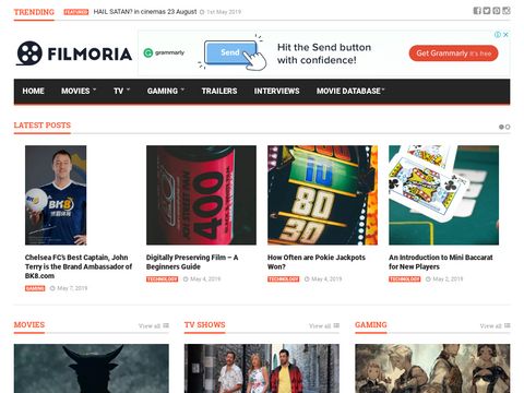 Filmoria: News & Reviews About Movies, TV Shows and Games