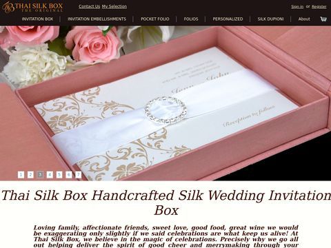 Unique Wedding Invitations, Silk Wedding Invitation Boxes