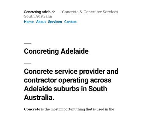 Concreting Adelaide