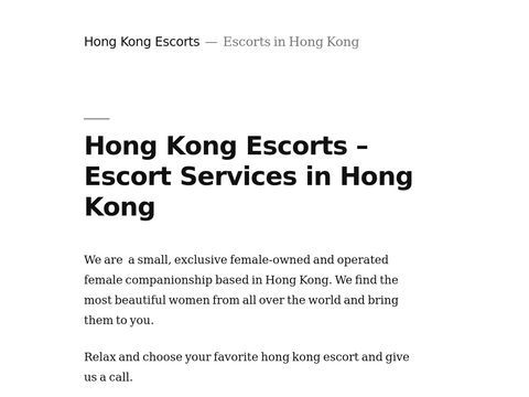 Hong  Kong Escort