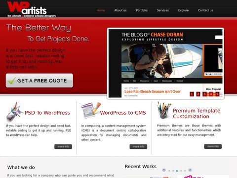 Wp-artists WordPress Blog Configuration| Blog Installation |