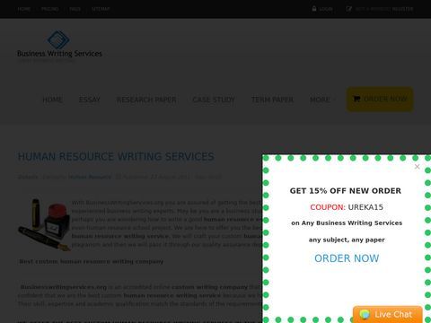 Human Resource Writing Services