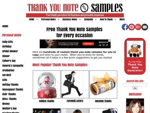 Thank You Note Samples