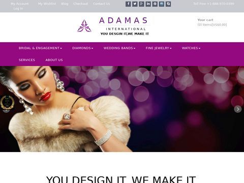 Adamas – Online seller of Diamond Engagement Rings.