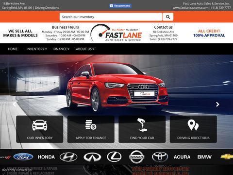 Used car dealer in Springfield  , MA | Fast Lane Auto Sales & Service, Inc.