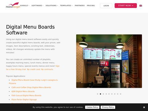 restaurant digital signage