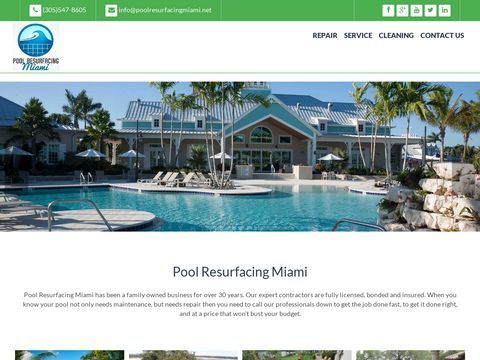 Pool Resurfacing Miami