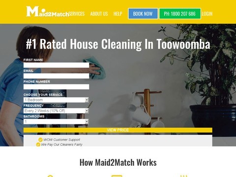 Maid2Match House Cleaning Toowoomba