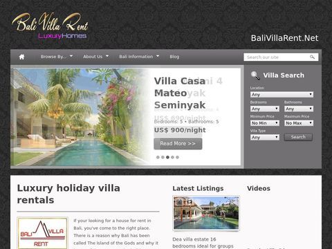 Bali villas for rent