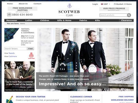 Kilts and Tartans by Scotweb 