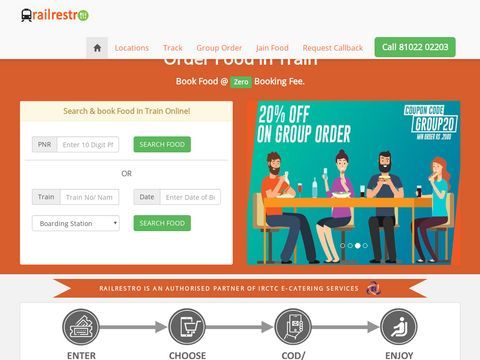 Order Food Online in Train | Food Delivery in Trains | Tasty Food for Train Journey -  RailRestro.com