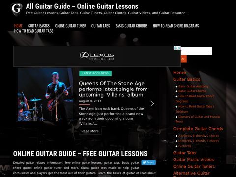 Online Guitar Guide - Free Guitar Lessons - Guitar Basics