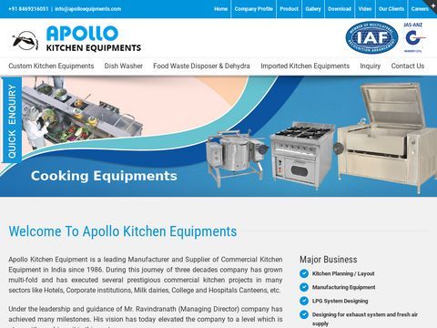 Manufacturers of commerical Kitchen equipments