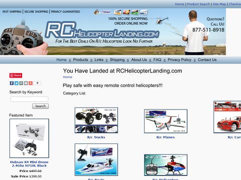 You Have Landed at RCHelicopterLanding.com
