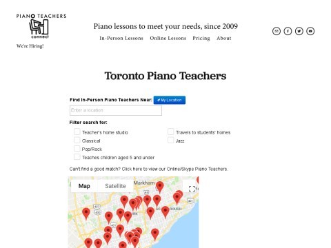 Toronto Piano Teachers: Piano Lessons, Toronto, All Ages, Levels