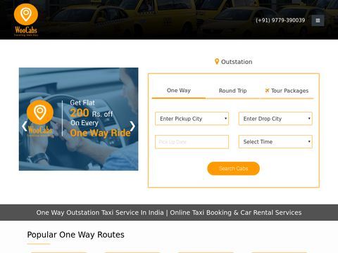 Taxi Services in India - Woocabs