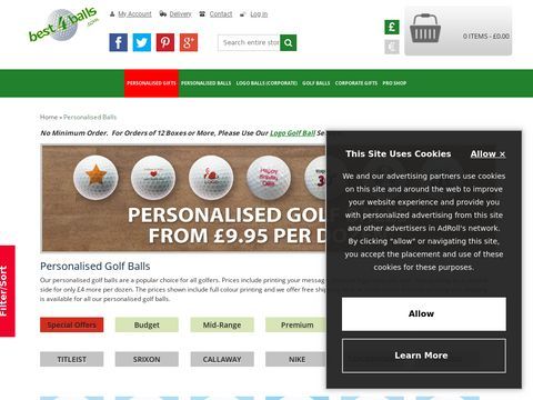 Personalised Golf Balls Available at best4balls