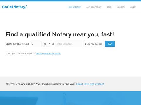 Notary Web Page Directory