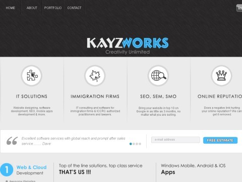 Kayzworks Corporation - Toronto web design company.